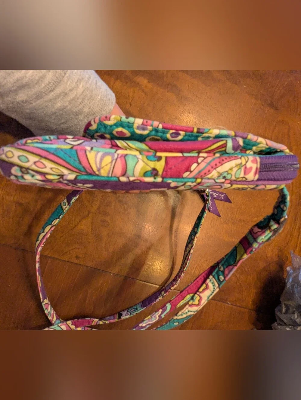 Vera Bradley Retired Heather Mini Hipster Crossbody Bag